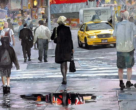 美国现代水彩画家John Salminen